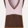 V NECKLINE VEST - MULTI STRIPES - Image 3