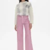 nadene leather pants pink