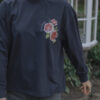 HARMONY TEE - NAVY WITH COUCOU FLOWER - Image 3