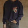 HARMONY TEE - NAVY WITH COUCOU FLOWER