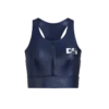 Active bra with zipper navy - Image 2
