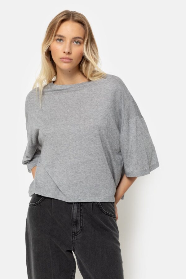 Klaxon Wooly T-shirt Marled Grey