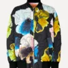 Voluminous Bomber Jacket - Watercolor Bloom - Image 3
