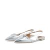 BIABARI SLINGBACKS silver mirror