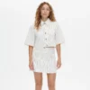 majsa shirt white sand pinstripe
