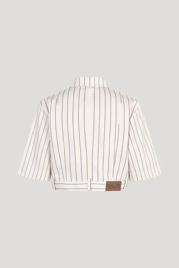 majsa shirt white sand pinstripe - Image 3