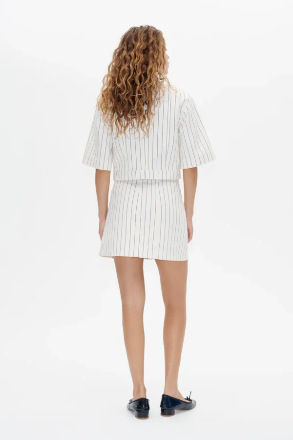 majsa shirt white sand pinstripe - Image 2