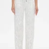 ninia trousers white sand stripe